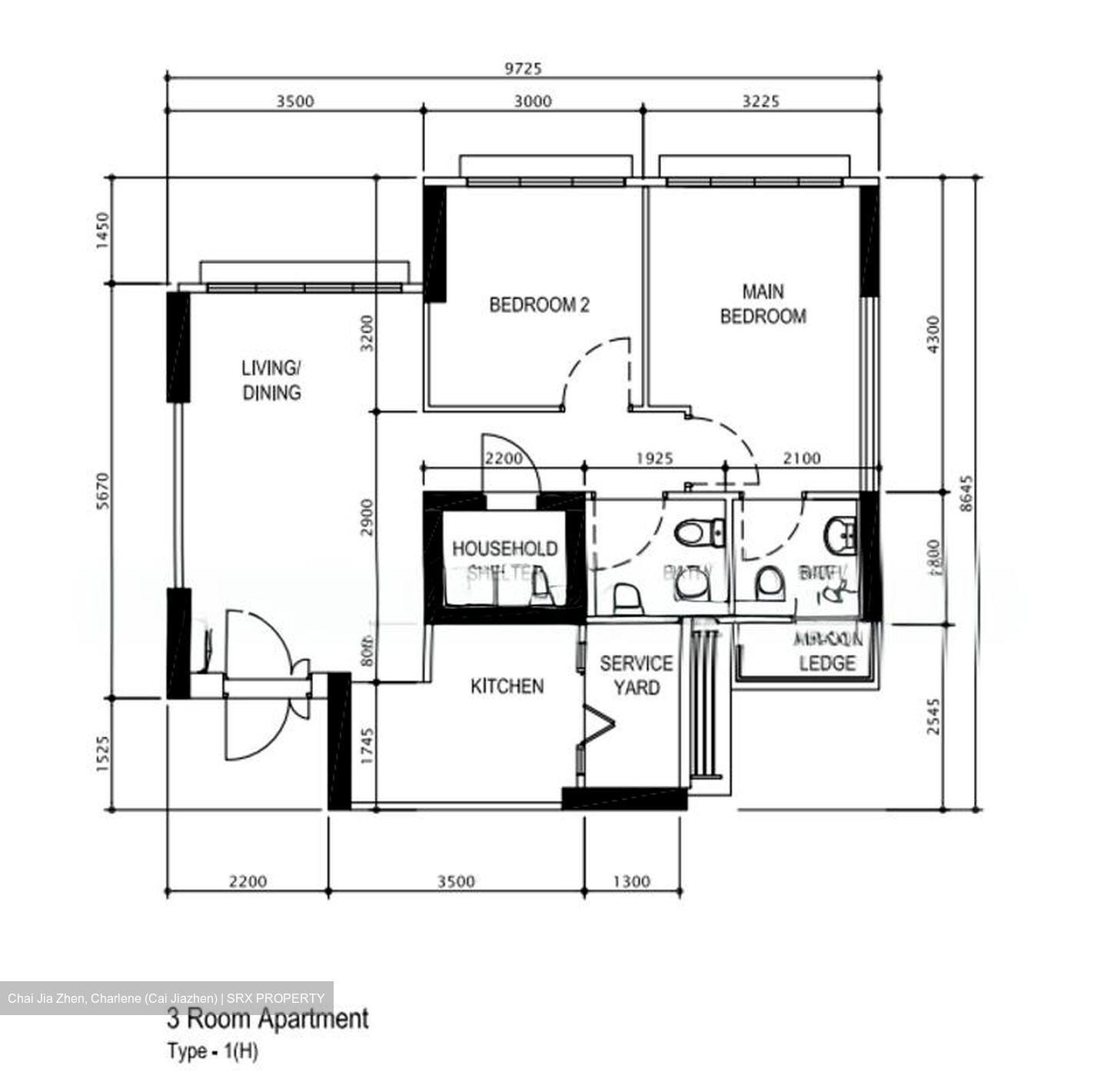 Blk 116A Tenteram Peak (Toa Payoh), HDB 3 Rooms #588034371